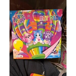 Lisa Frank Art Pad Stickers Animals Wildlife Coloring Book Rainbows Creative EUC